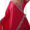 Pink Lehenga Choli with Foil Work Border
